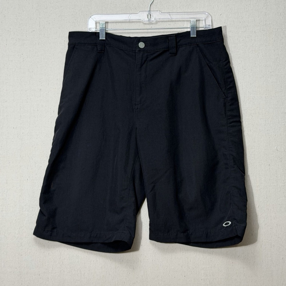 Oakley Mens Golf Shorts 36 Black Performance Stretch Lightweight Casual